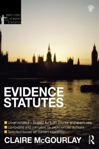 Evidence Statutes 2012-2013_cover