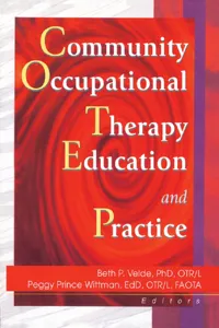 Community Occupational Therapy Education and Practice_cover