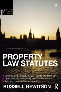 Property Law Statutes 2012-2013_cover