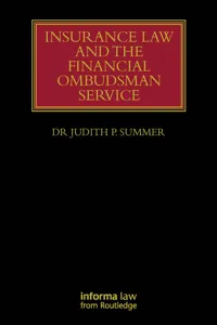 Insurance Law and the Financial Ombudsman Service_cover