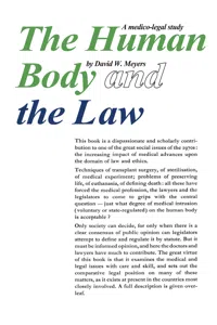 Human Body and the Law_cover