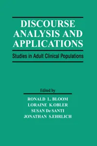 Discourse Analysis and Applications_cover