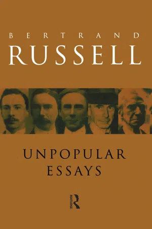 Unpopular Essays