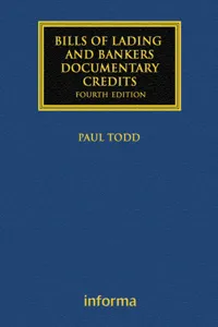 Bills of Lading and Bankers' Documentary Credits_cover