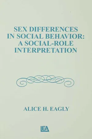 Sex Differences in Social Behavior