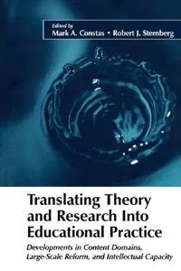 Translating Theory and Research Into Educational Practice_cover