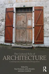 The Cultural Role of Architecture_cover