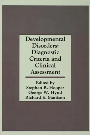 Developmental Disorders