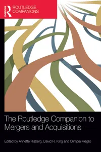 The Routledge Companion to Mergers and Acquisitions_cover