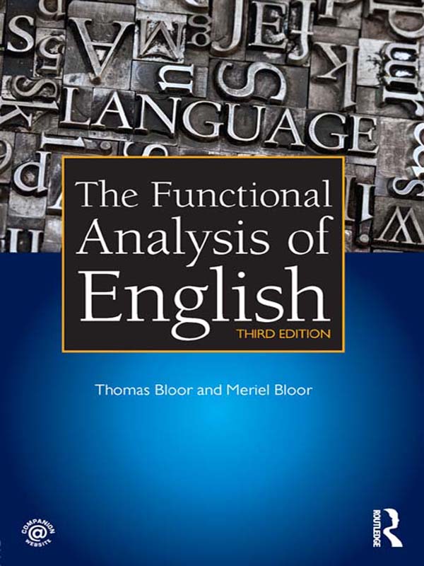 PDF] The Functional Analysis of English by Thomas Bloor, 3rd