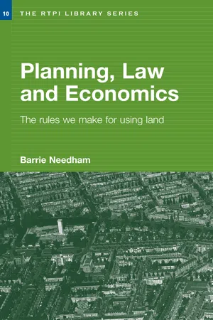 Planning, Law and Economics