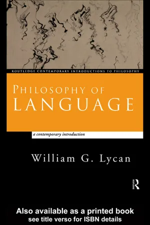 Philosophy of Language