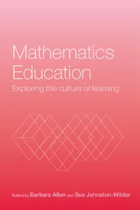 Mathematics Education_cover