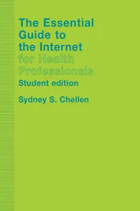 The Essential Guide to the Internet for Health Professionals_cover