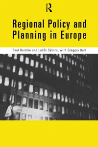 Regional Policy and Planning in Europe_cover