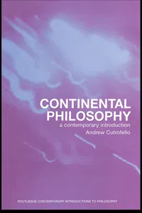 Continental Philosophy_cover