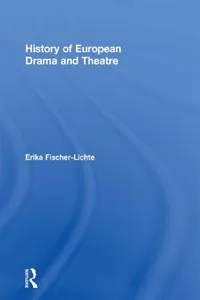 History of European Drama and Theatre_cover