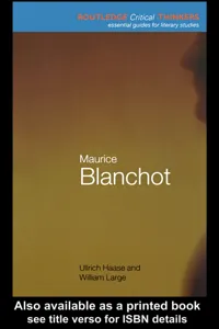 Maurice Blanchot_cover