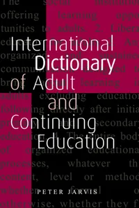 An International Dictionary of Adult and Continuing Education_cover