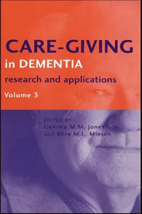 Care-Giving in Dementia V3_cover