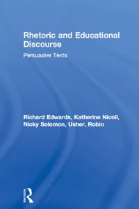 Rhetoric and Educational Discourse_cover