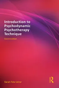 Introduction to Psychodynamic Psychotherapy Technique_cover