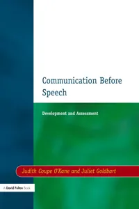 Communication before Speech_cover