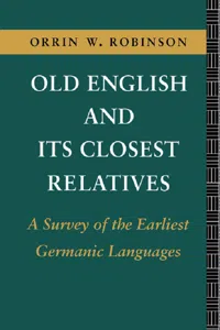 Old English and its Closest Relatives_cover