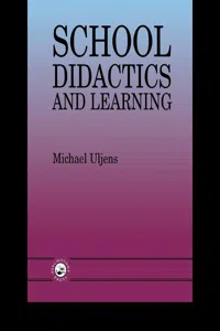 School Didactics And Learning_cover