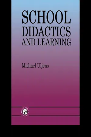 School Didactics And Learning