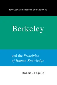 Routledge Philosophy GuideBook to Berkeley and the Principles of Human Knowledge_cover