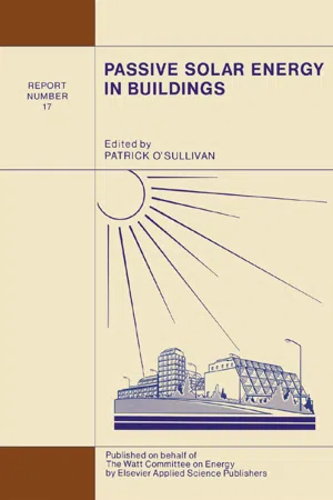 Passive Solar Energy in Buildings