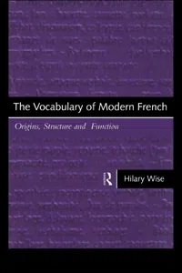 The Vocabulary of Modern French_cover