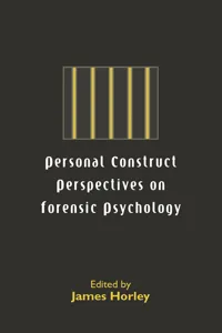 Personal Construct Perspectives on Forensic Psychology_cover