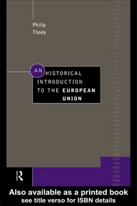 An Historical Introduction to the European Union_cover