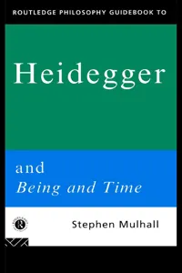 Routledge Philosophy GuideBook to Heidegger and Being and Time_cover