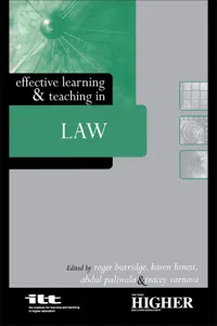 Effective Learning and Teaching in Law_cover