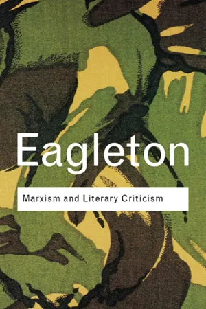 Marxism and Literary Criticism