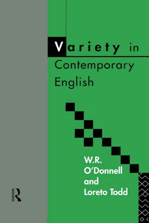 Variety in Contemporary English