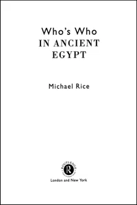 Who's Who in Ancient Egypt_cover