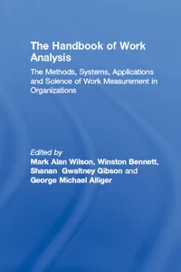 The Handbook of Work Analysis_cover