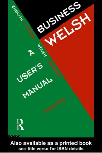 Business Welsh: A User's Manual_cover