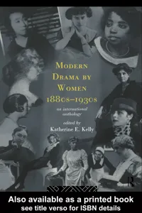 Modern Drama by Women 1880s-1930s_cover