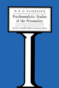 Psychoanalytic Studies of the Personality_cover