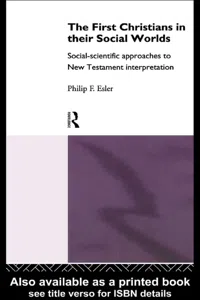 The First Christians in Their Social Worlds_cover