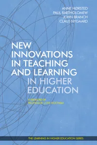 New Innovations in Teaching and Learning in Higher Education 2017_cover