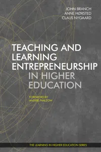 Teaching and Learning Entrepreneurship in Higher Education_cover