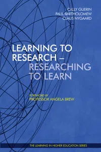 Learning to Research - Researching to Learn 2015_cover