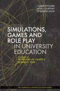 Simulations, Games and Role Play in University Education_cover