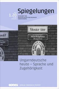 Ungarndeutsche heute - Sprache und Zugehörigkeit_cover